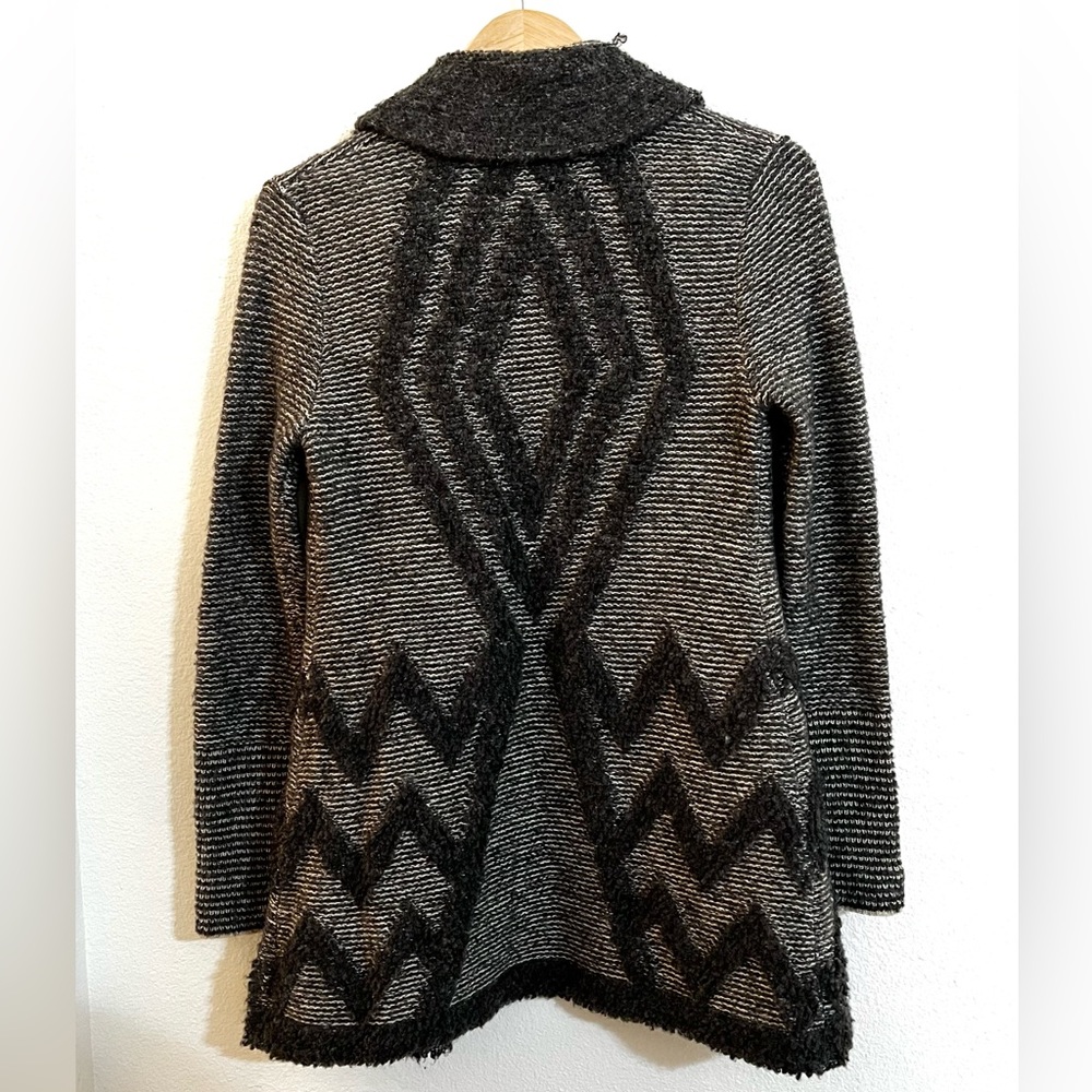 *SOLD* Anthropologie Angel of the North Equinox Gray Open Cardigan Sweater - Picture 2 of 13